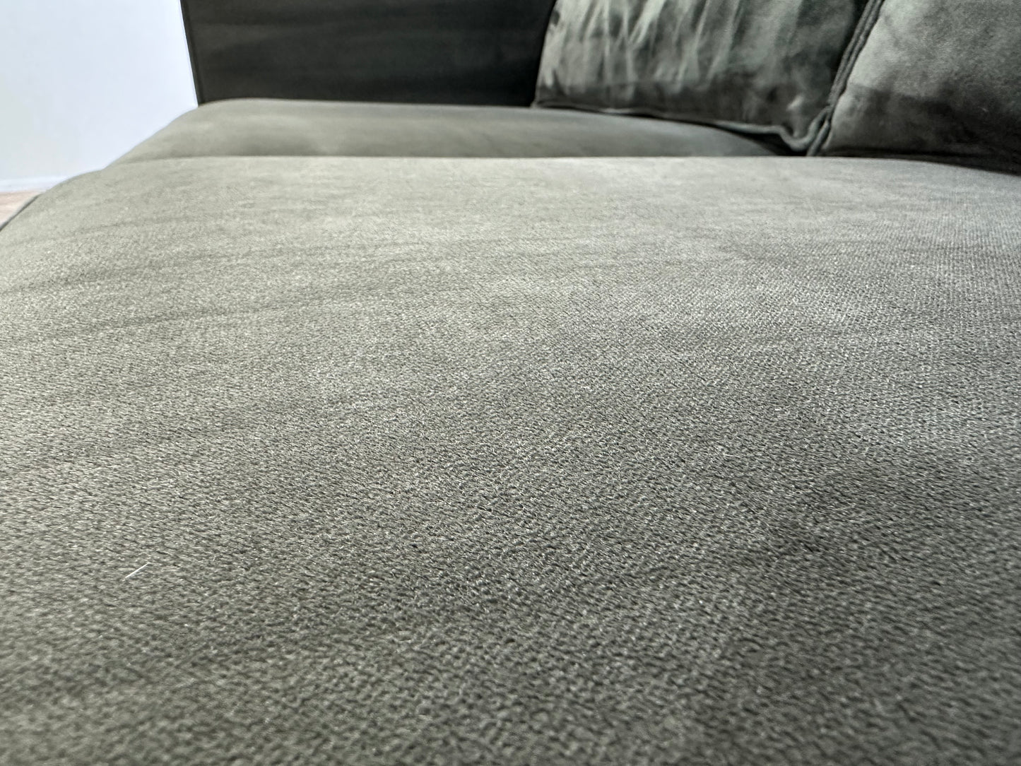 WOOOD Donker Groene Velvet 2-Zits Bank Inc. Hocker ~ Losse Kussens Met Afneembare Hoezen