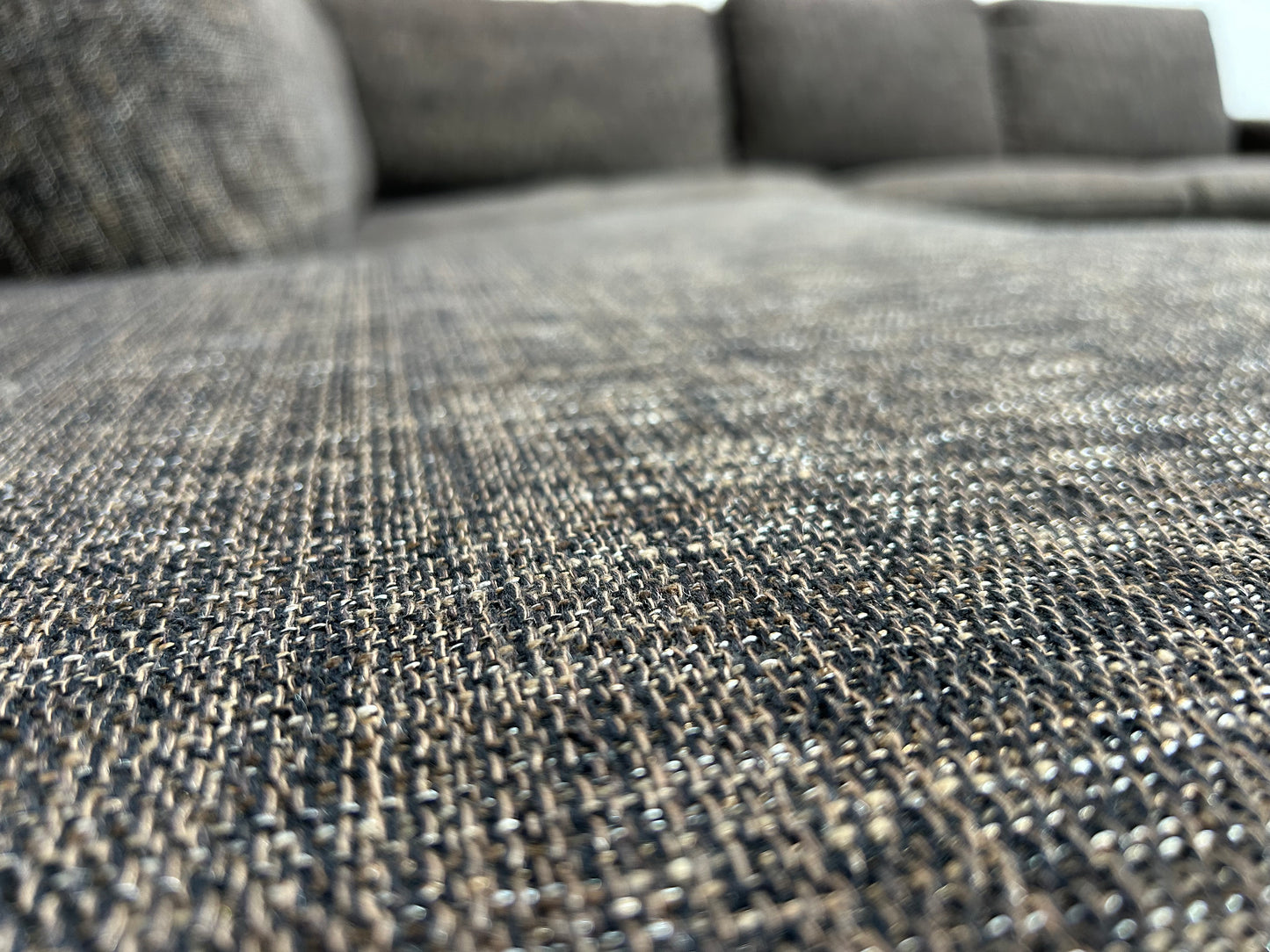 Bruine Hoekbank ~ Vaste Kussens