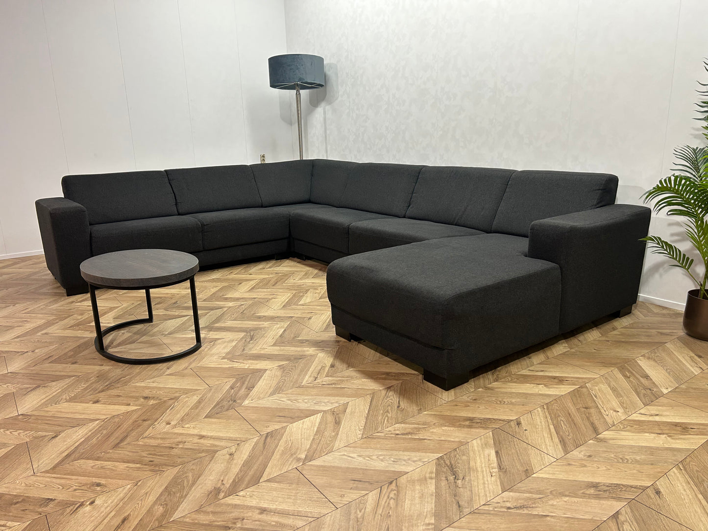 Antraciet U Bank ~ Vaste Kussens