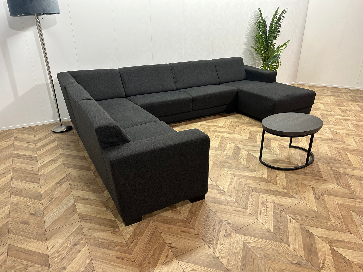 Antraciet U Bank ~ Vaste Kussens