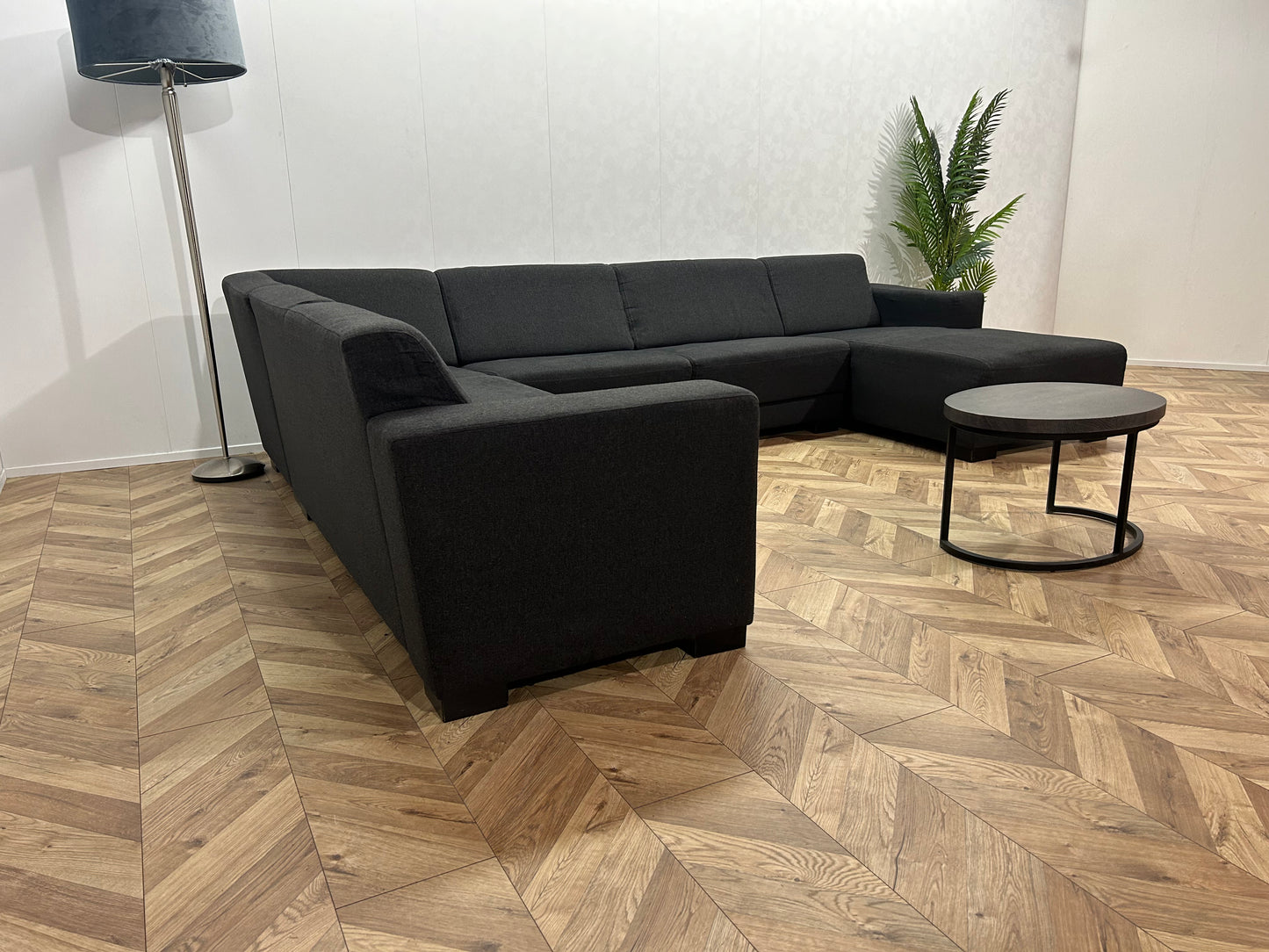 Antraciet U Bank ~ Vaste Kussens