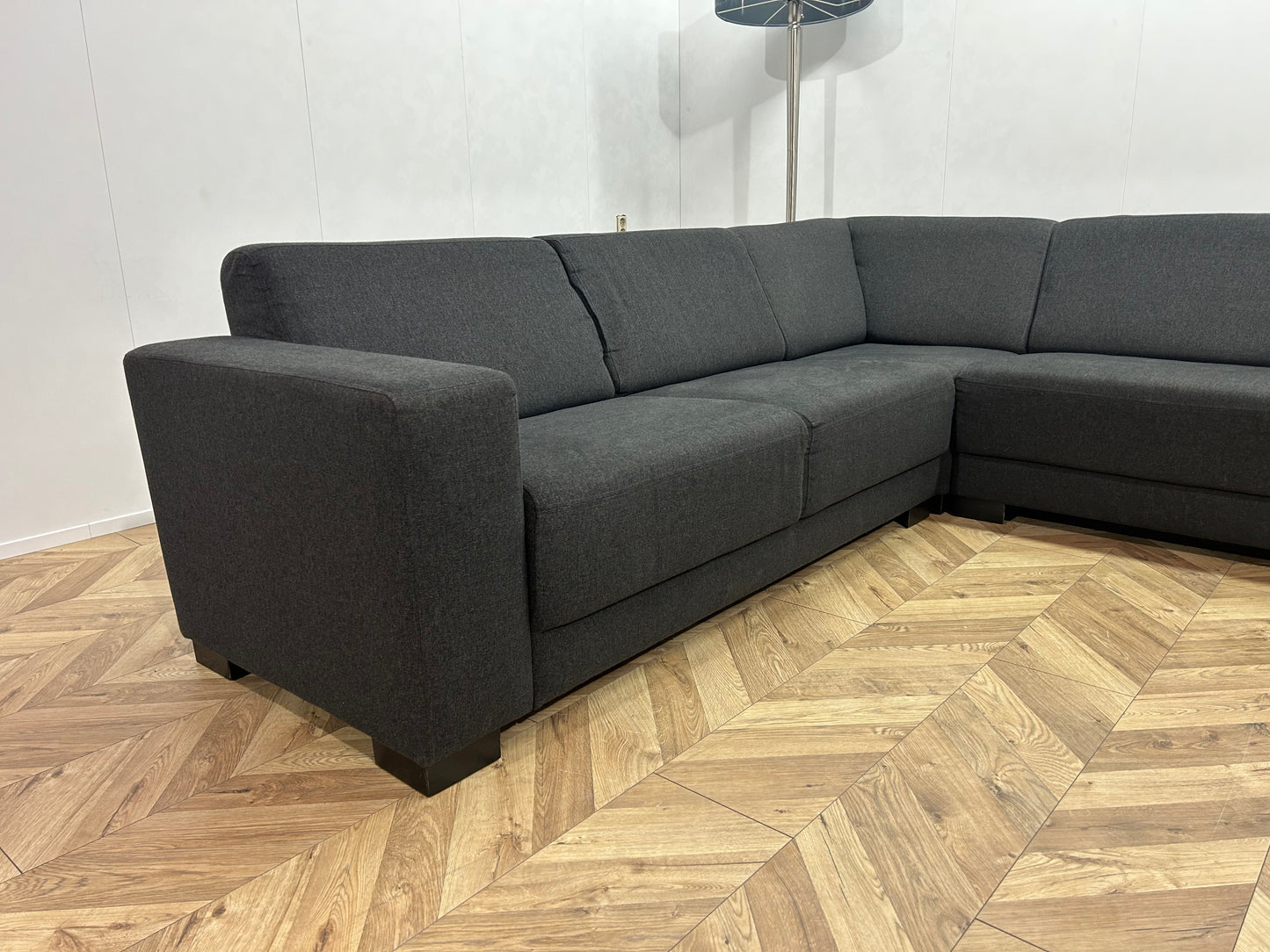 Antraciet U Bank ~ Vaste Kussens