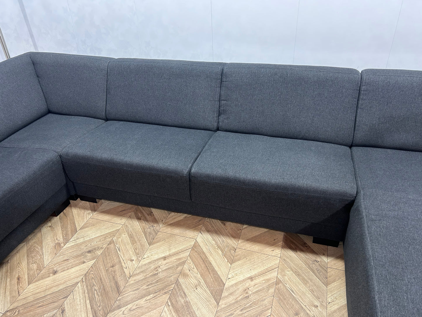 Antraciet U Bank ~ Vaste Kussens