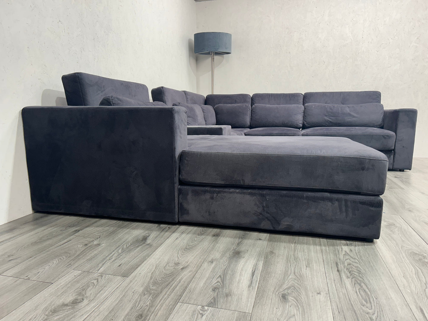Antraciet Velvet U Bank ~ Nieuwstaat