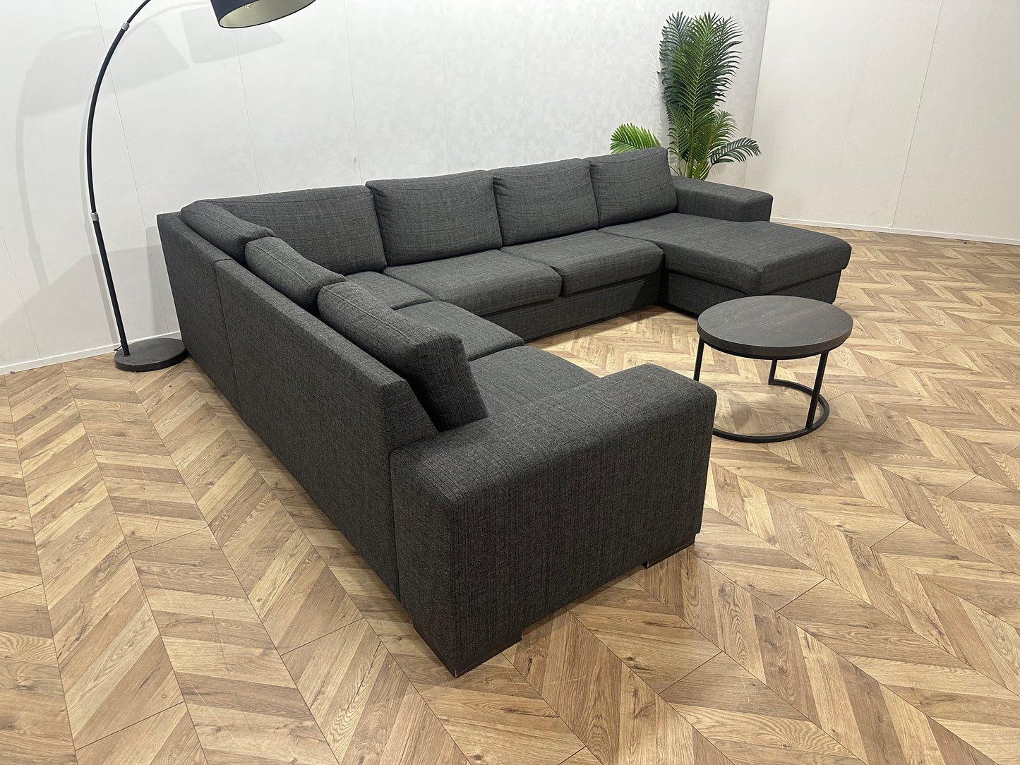 Antraciet U Bank ~ Losse Kussens Met Afneembare Hoezen