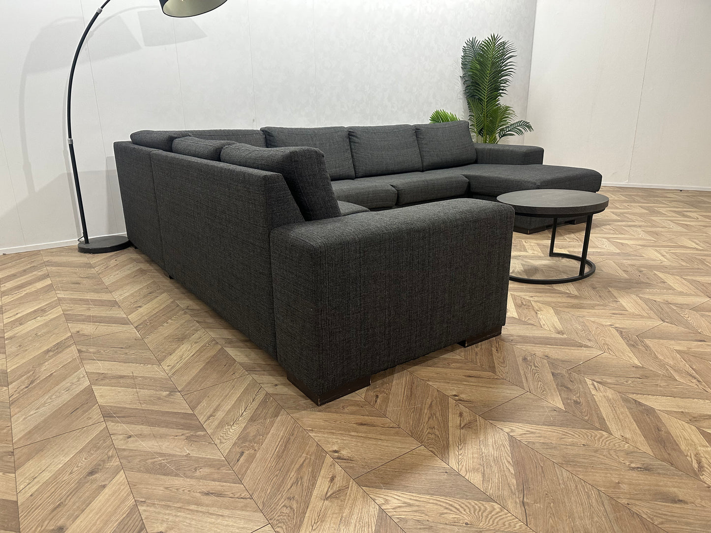 Antraciet U Bank ~ Losse Kussens Met Afneembare Hoezen