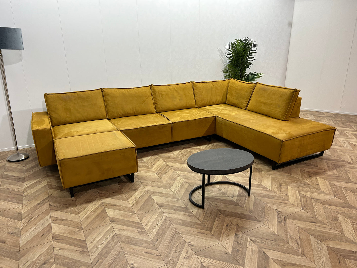 Oker Gele U Bank ~ Losse Rugkussens Met Afneembare Hoezen