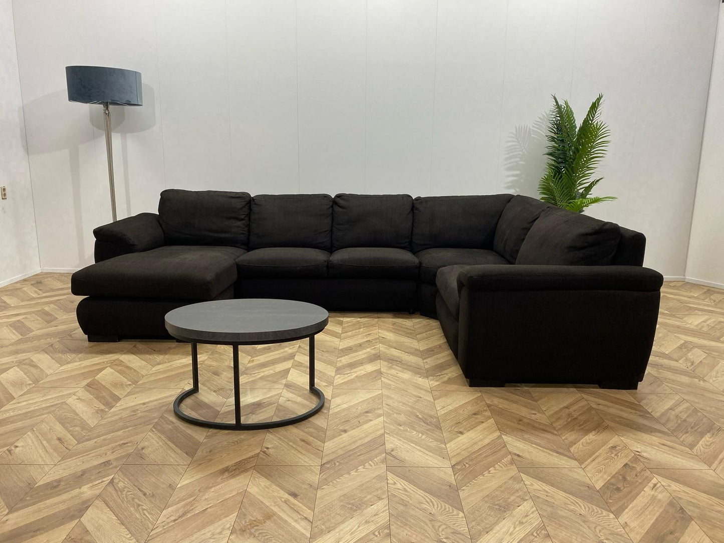 Antraciet U Bank ~ Vaste Kussens