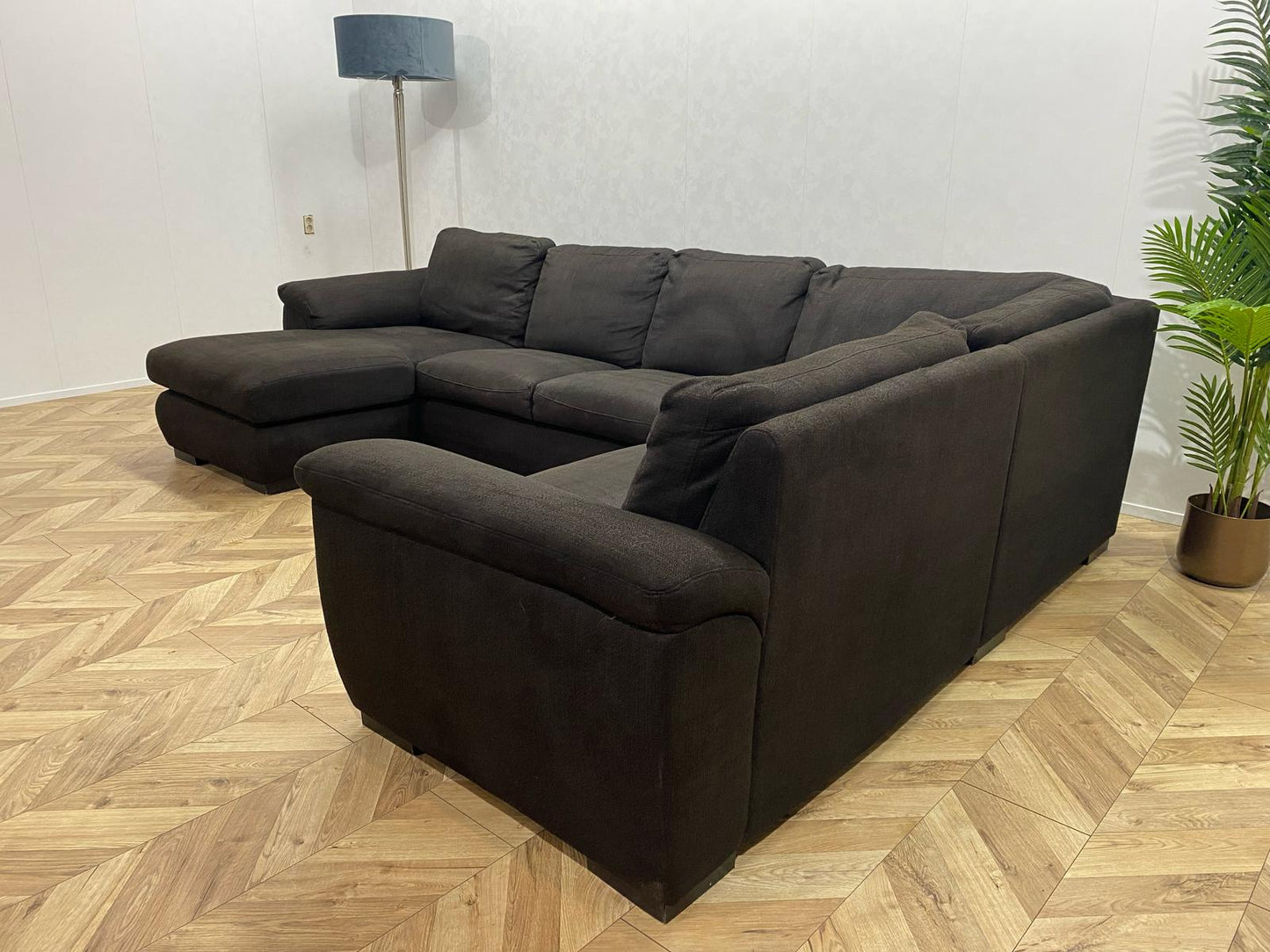 Antraciet U Bank ~ Vaste Kussens