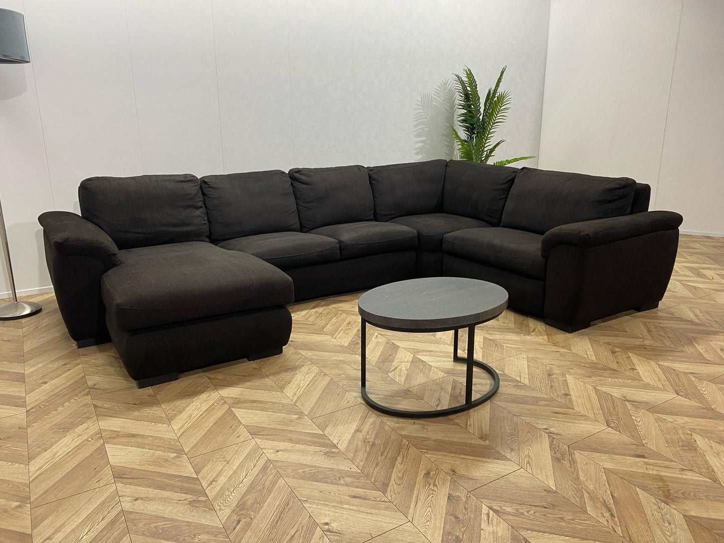 Antraciet U Bank ~ Vaste Kussens
