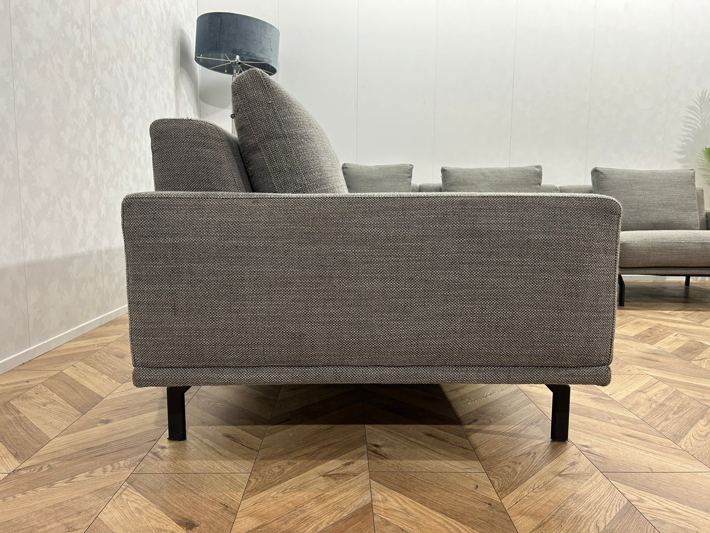 Montèl Grijze Design Hoekbank ~ Losse Kussens Met Afneembare Hoezen