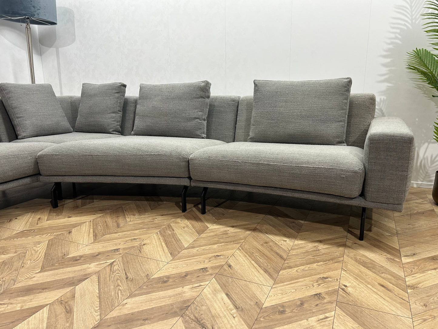 Montèl Grijze Design Hoekbank ~ Losse Kussens Met Afneembare Hoezen