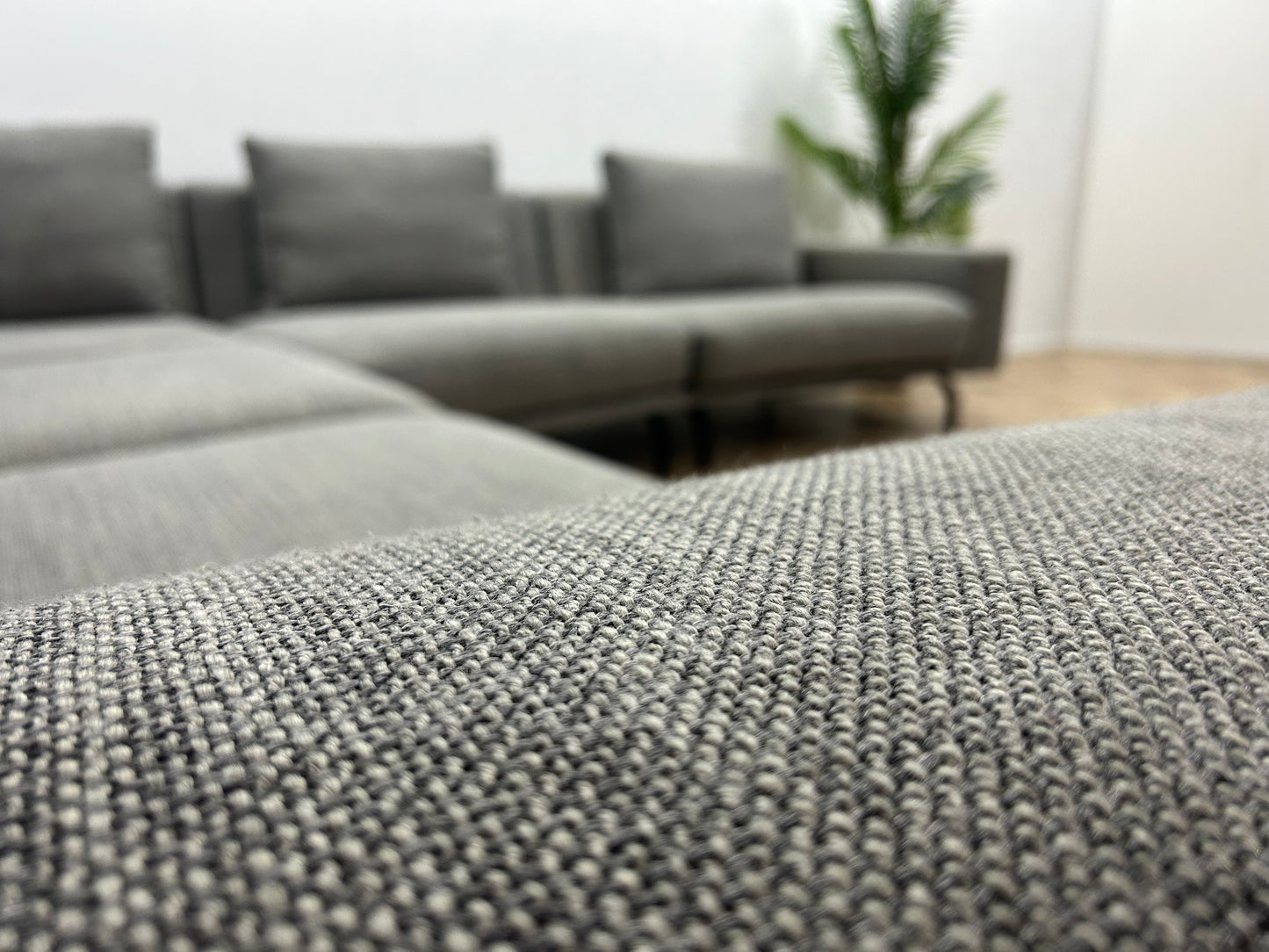 Montèl Grijze Design Hoekbank ~ Losse Kussens Met Afneembare Hoezen