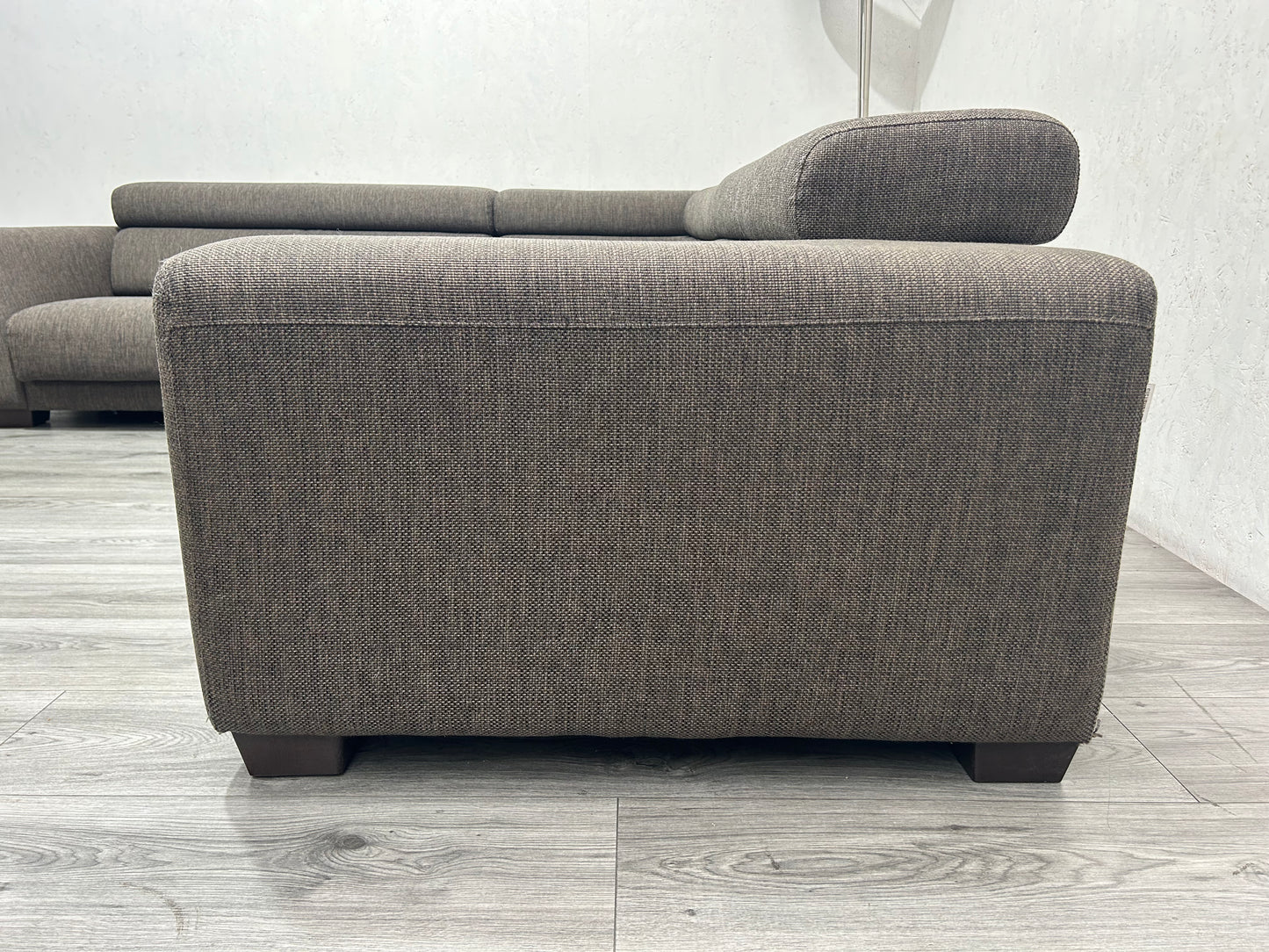 Calla Italia Bruine Hoekbank ~ Verstelbare Hoofdsteunen