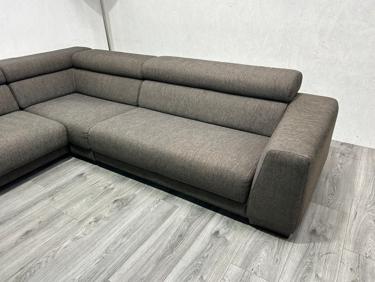 Calla Italia Bruine Hoekbank ~ Verstelbare Hoofdsteunen