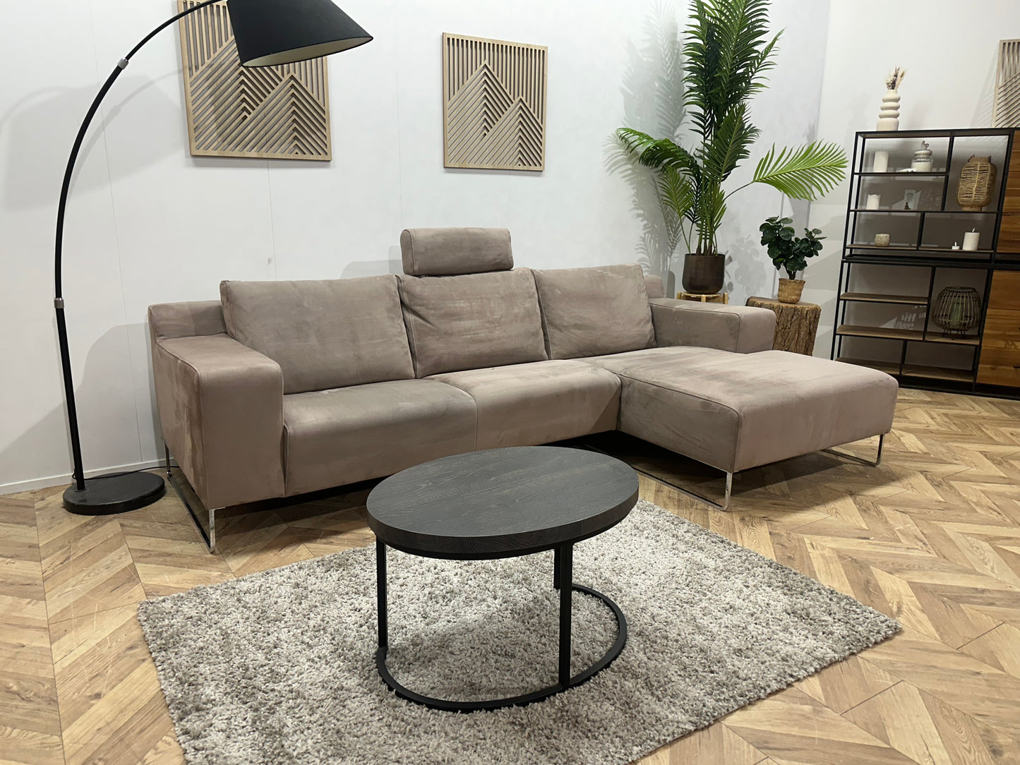 Montèl Licht Bruine Hoekbank ~ Nieuwstaat