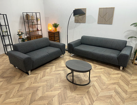 Montèl Grijze Banken Set ~ Vaste Kussens