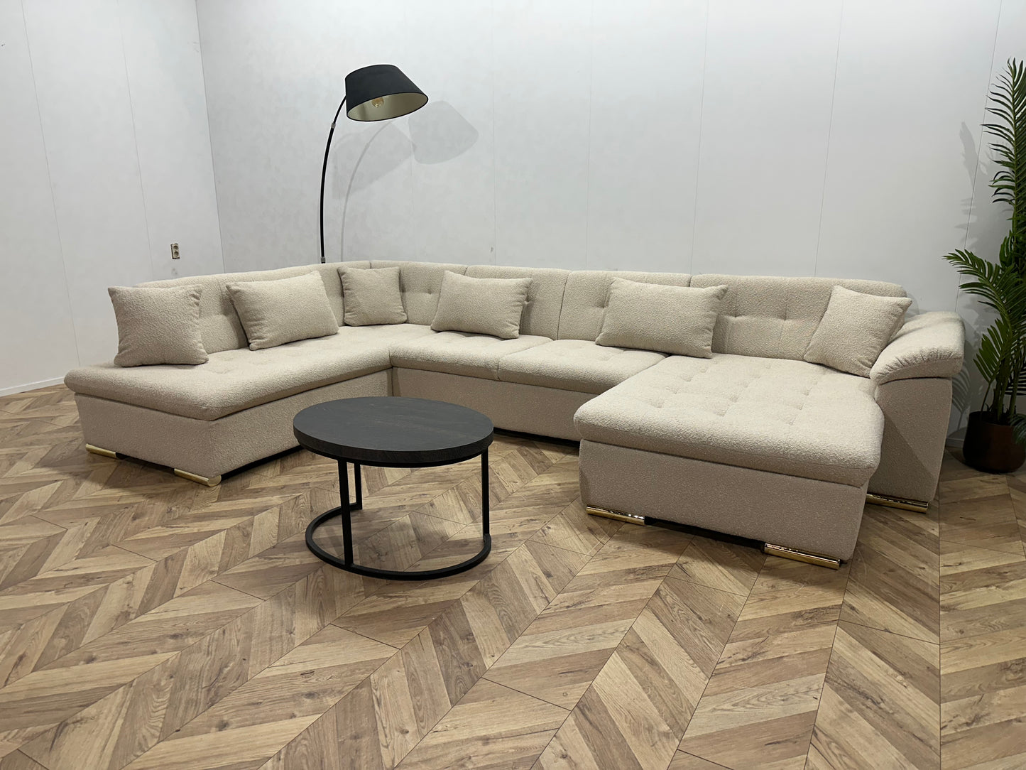 !Showroommodel! Crème Bouclé U Bank
