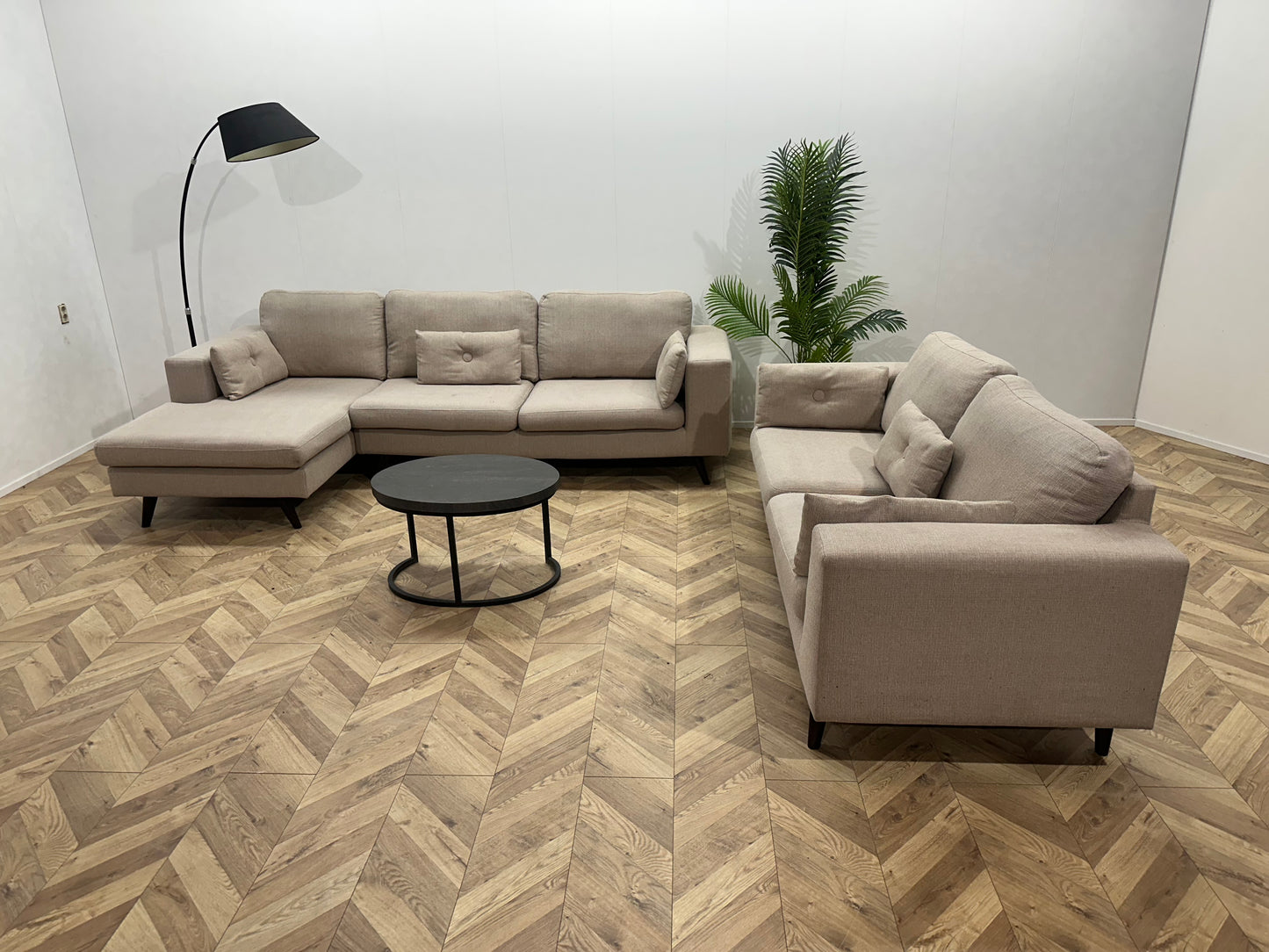Umix Licht Grijze Banken Set ~ Losse Kussens Met Afneembare Hoezen