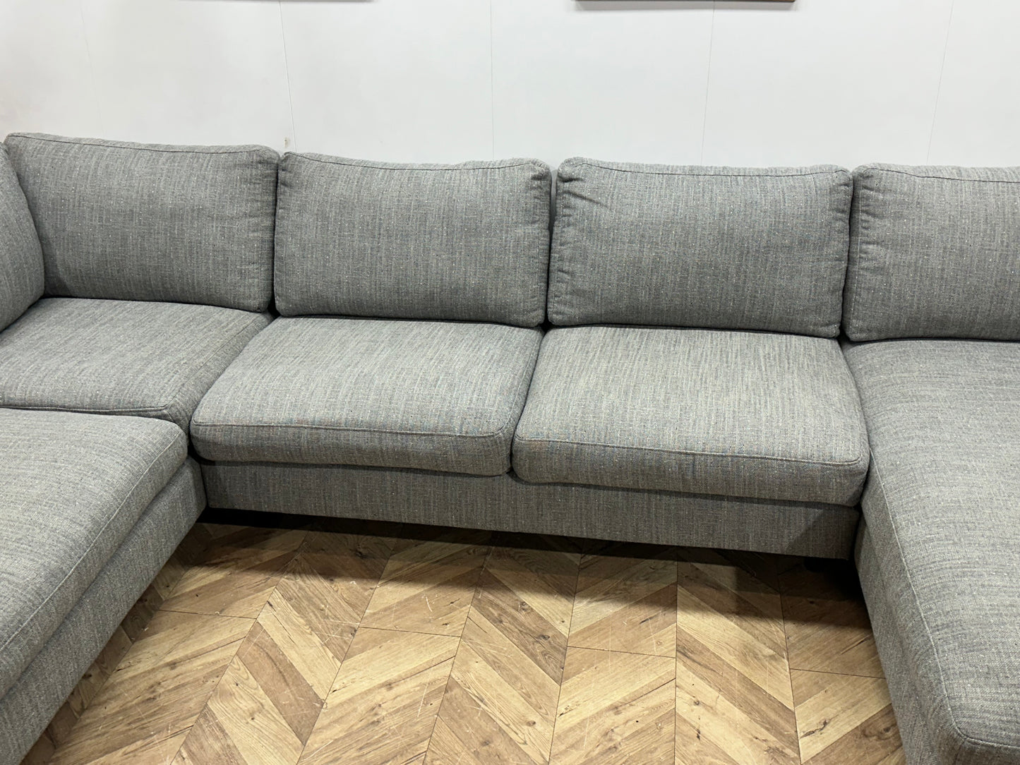 Montèl Licht Grijze U Bank ~ Losse Kussens Met Afneembare Hoezen