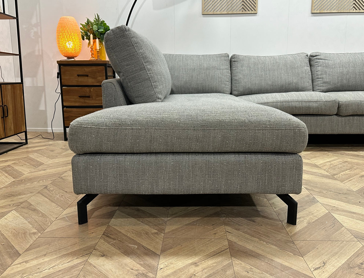 Montèl Licht Grijze U Bank ~ Losse Kussens Met Afneembare Hoezen