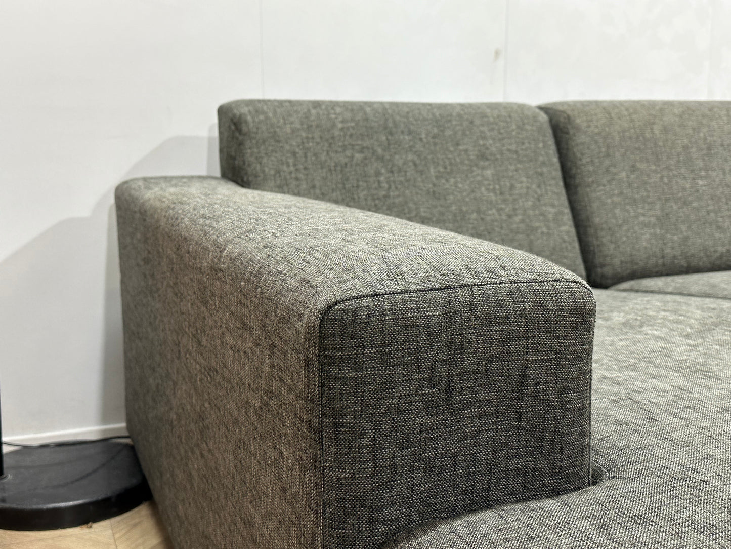 Grijze U Bank ~ Vaste Kussens