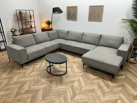 Licht Grijze U Bank ~ Losse Rugkussens Met Afneembare Hoezen