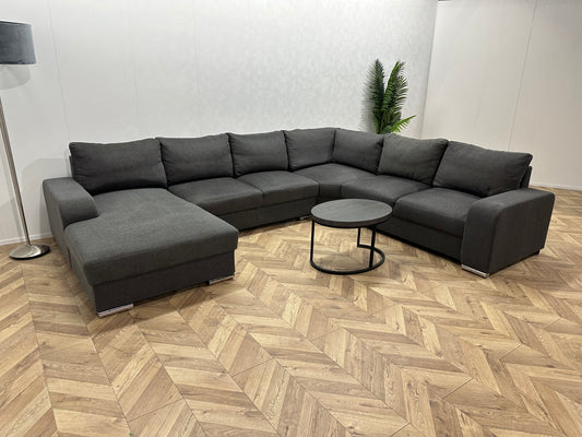 Antraciet U Bank ~ Losse Kussens