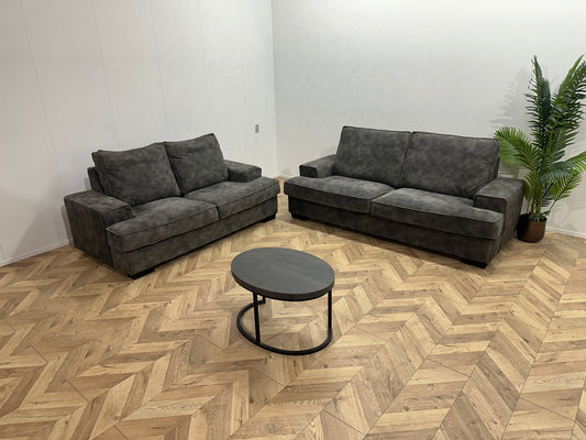 Urban Sofa Antraciet Velvet Banken Set ~ Nieuwstaat