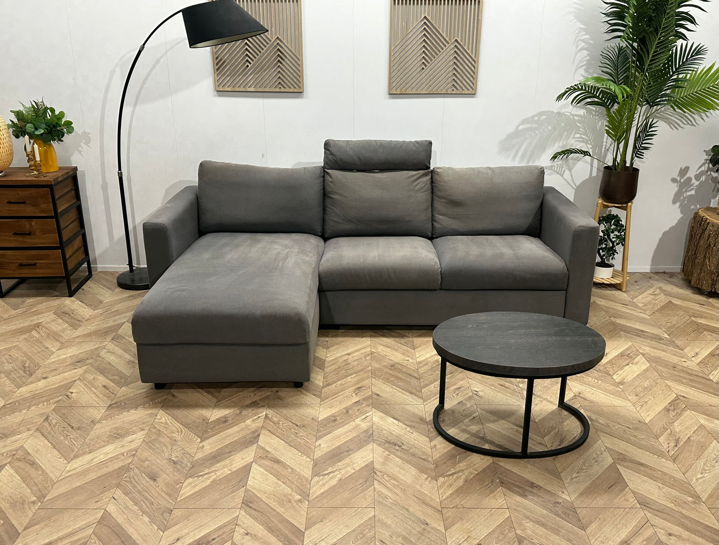 Grijze Hoekbank ~ Opbergruimte ~ Inruilvoordeel