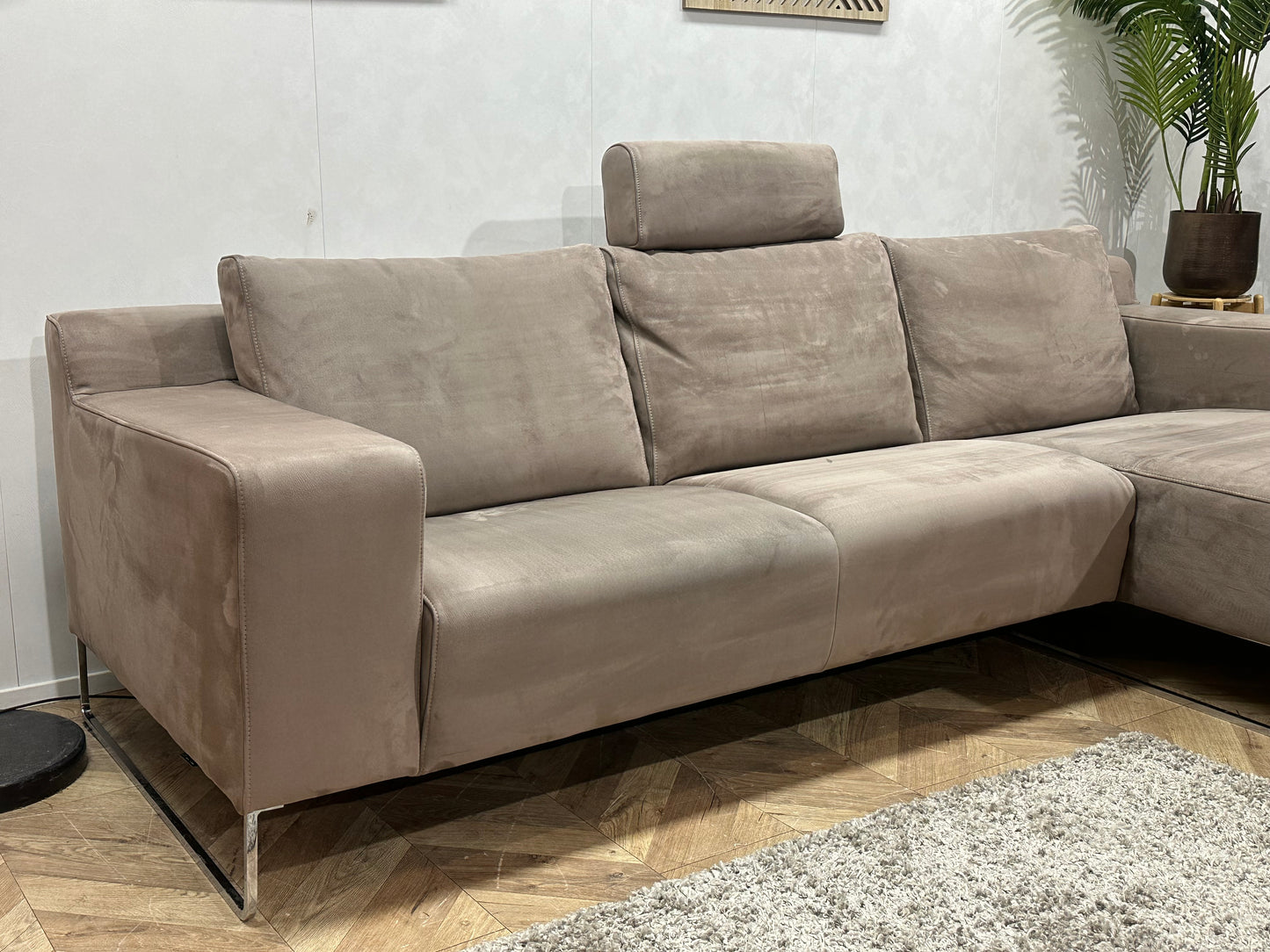 Montèl Licht Bruine Hoekbank ~ Nieuwstaat