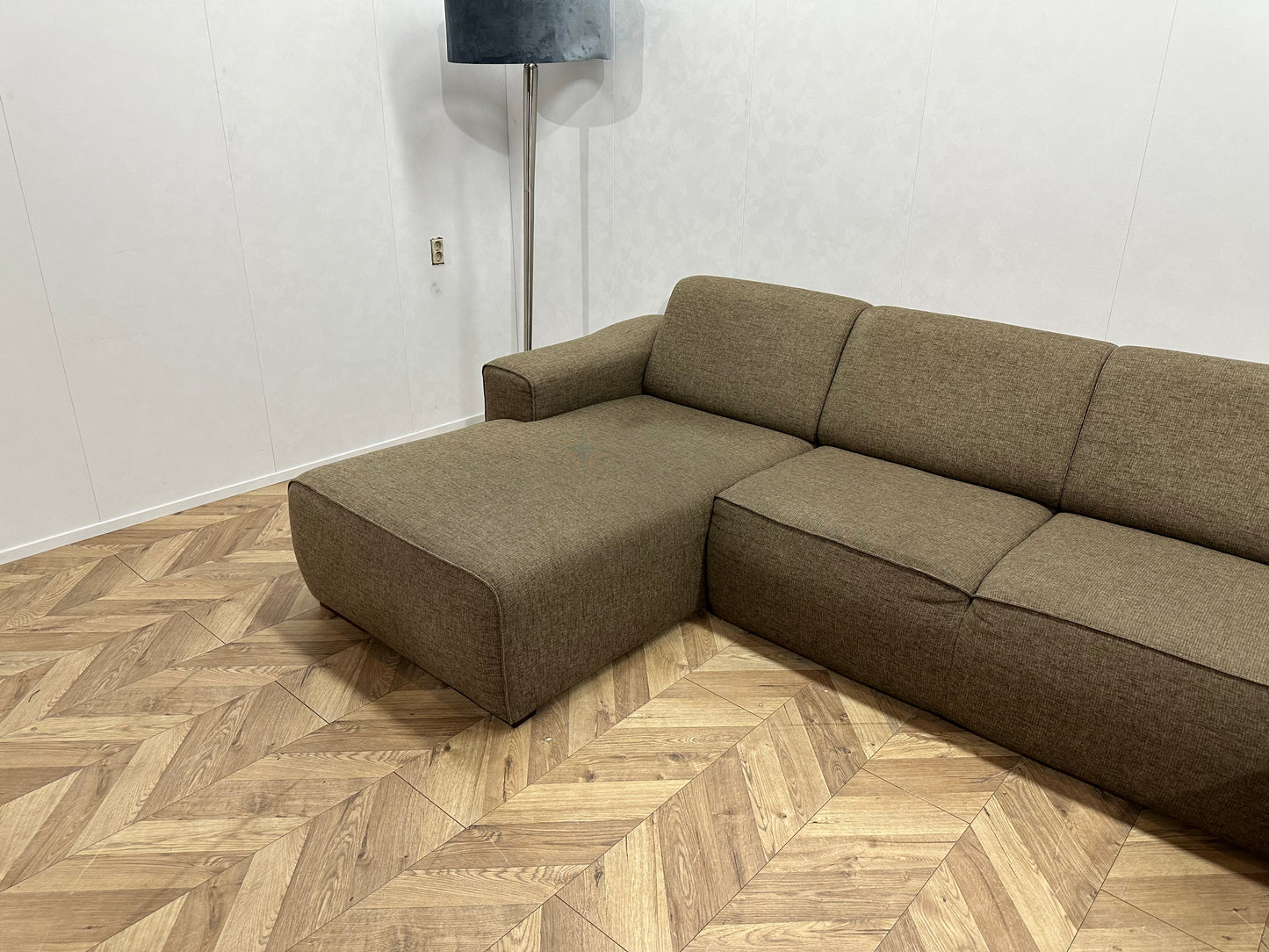 IN.HOUSE Bruine U Bank ~ Vaste Kussens