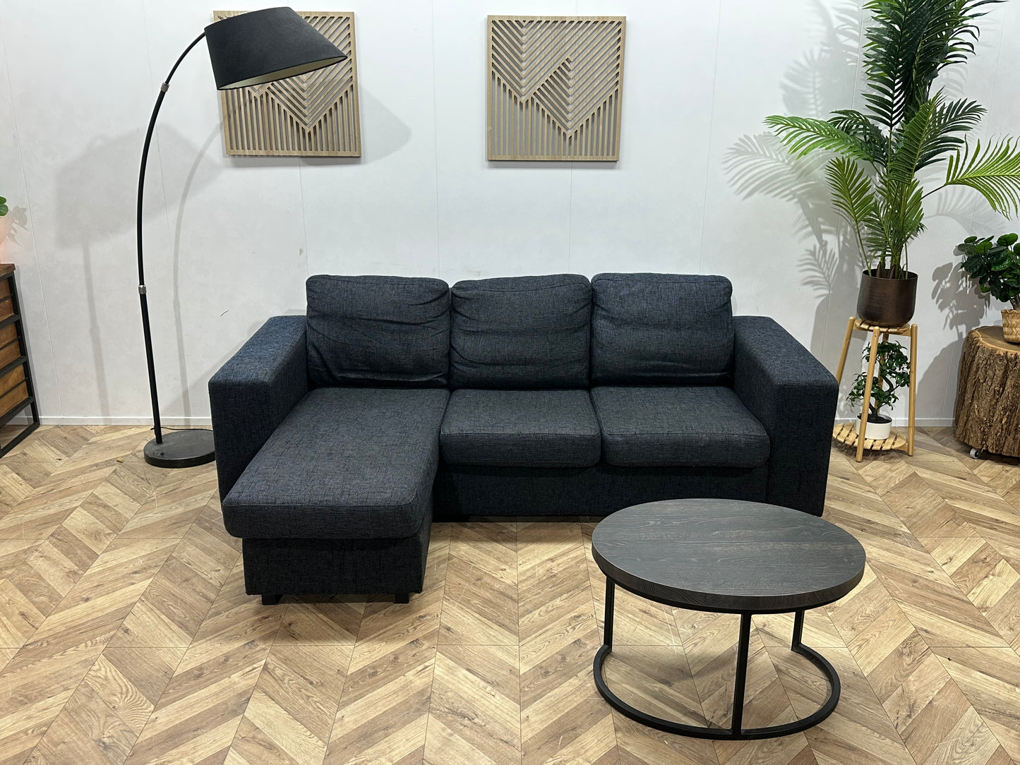 Antraciet Hoekbank ~ Losse Kussens Met Afneembare Hoezen