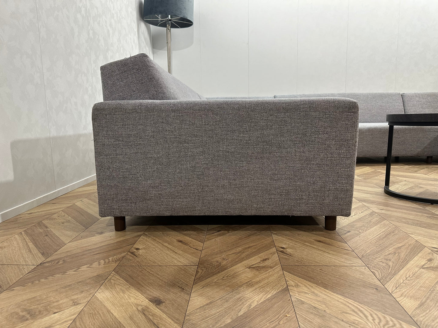 IN.HOUSE Licht Grijze U Bank ~ Vaste Kussens