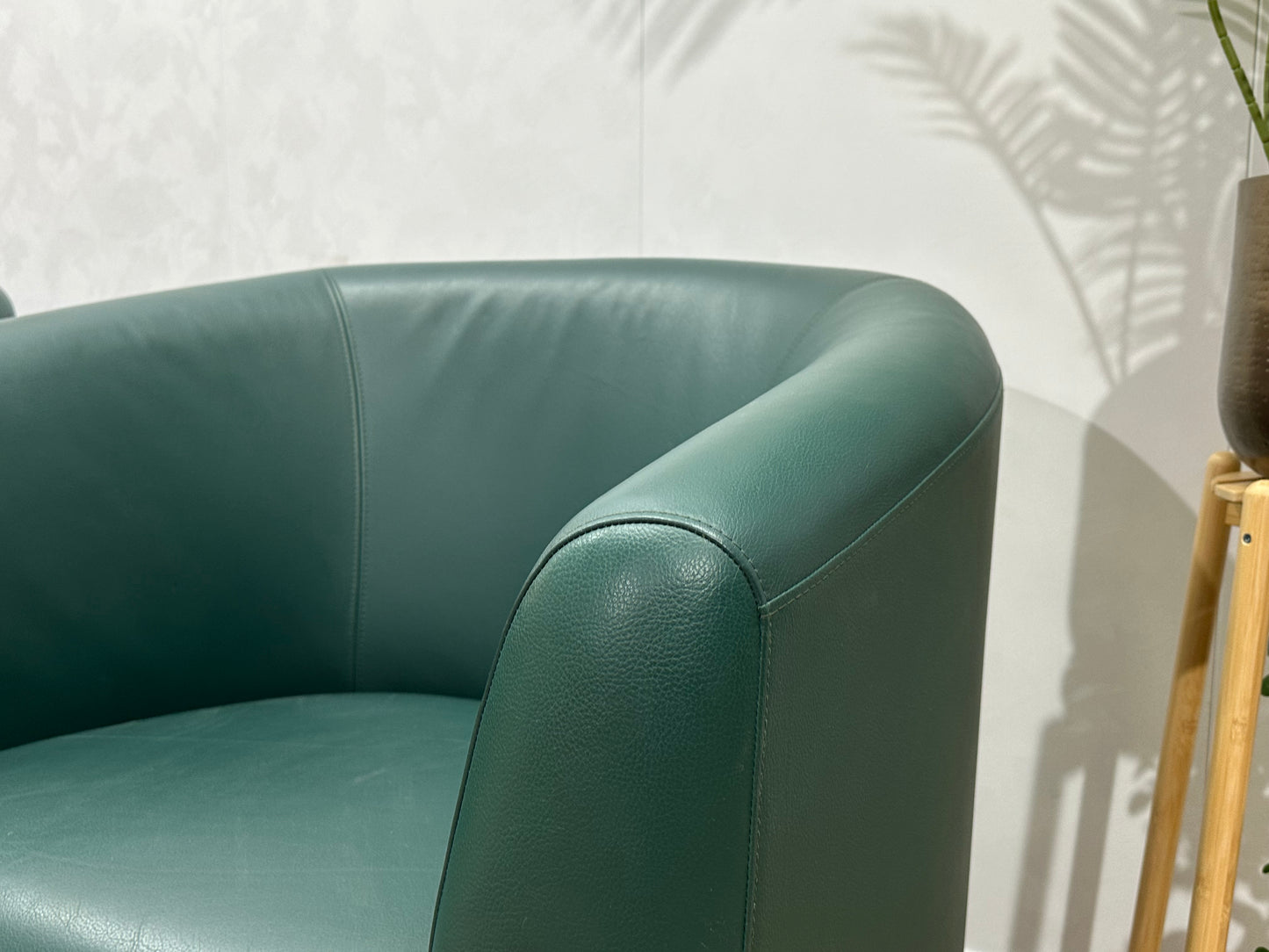 Groene Echt Lederen Stoelen Set