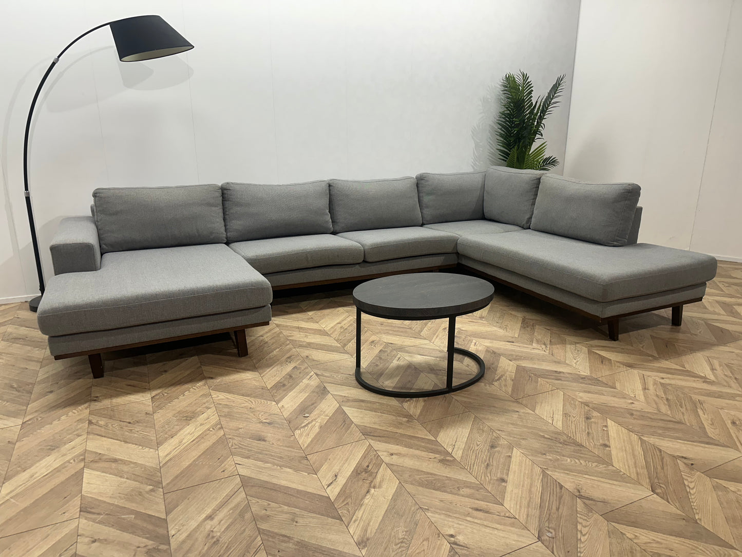 Licht Grijze U Bank ~ Losse Kussens Met Afneembare Hoezen