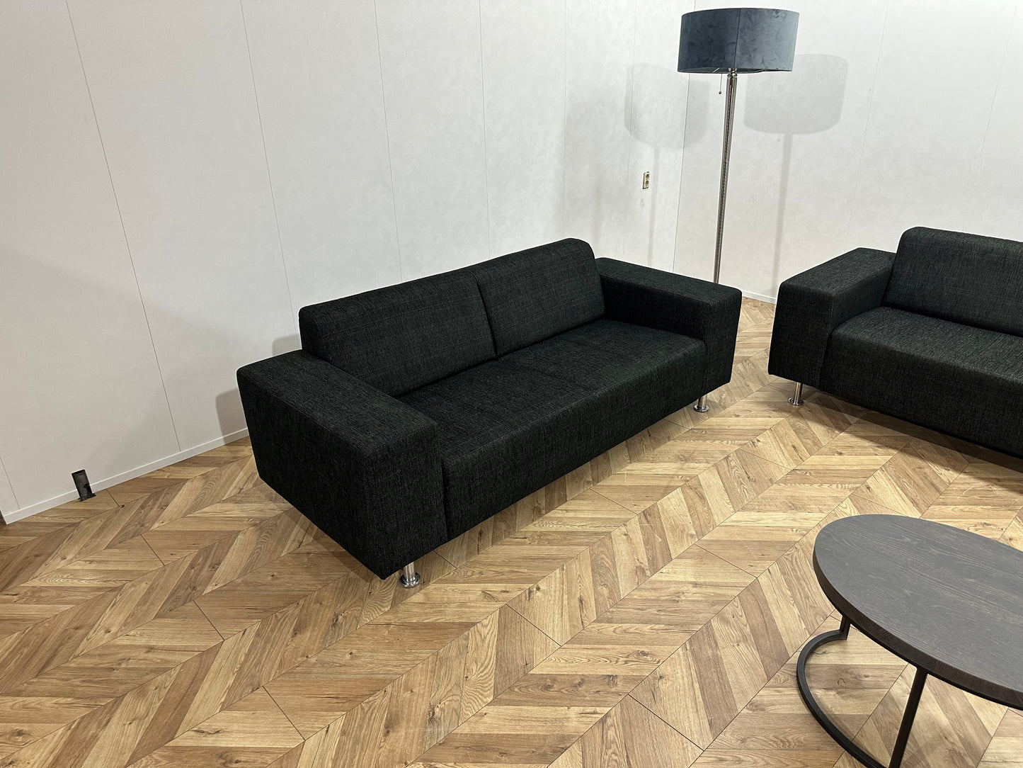 Antraciet Banken Set ~ Vaste Kussens