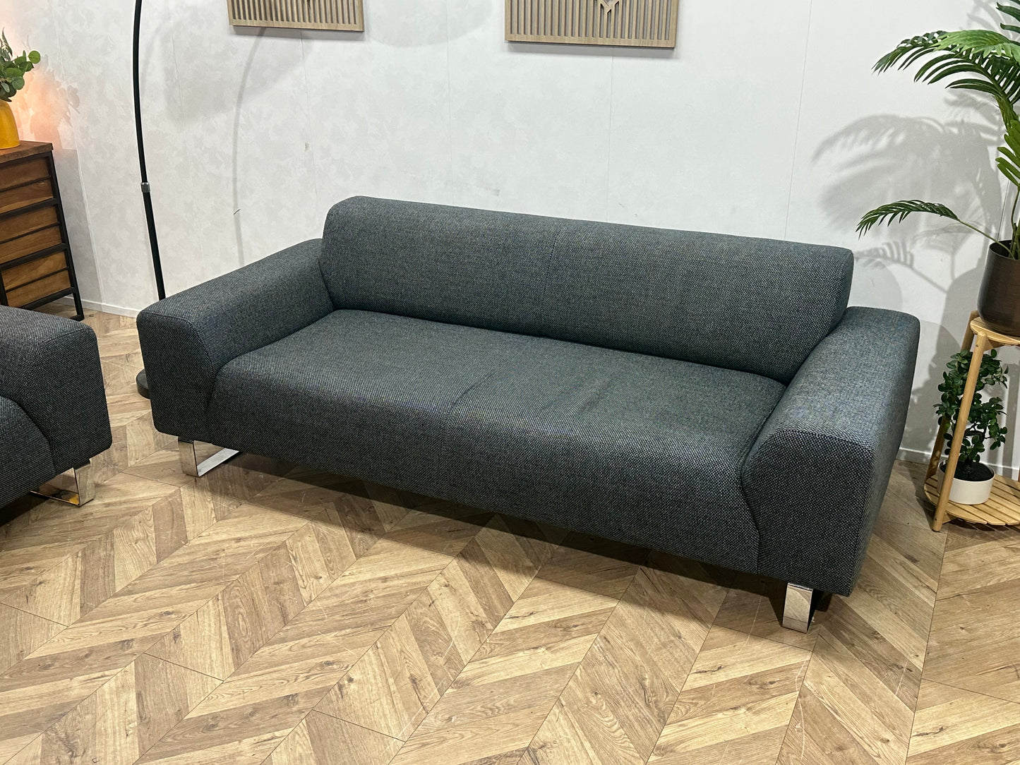 Montèl Grijze Banken Set ~ Vaste Kussens