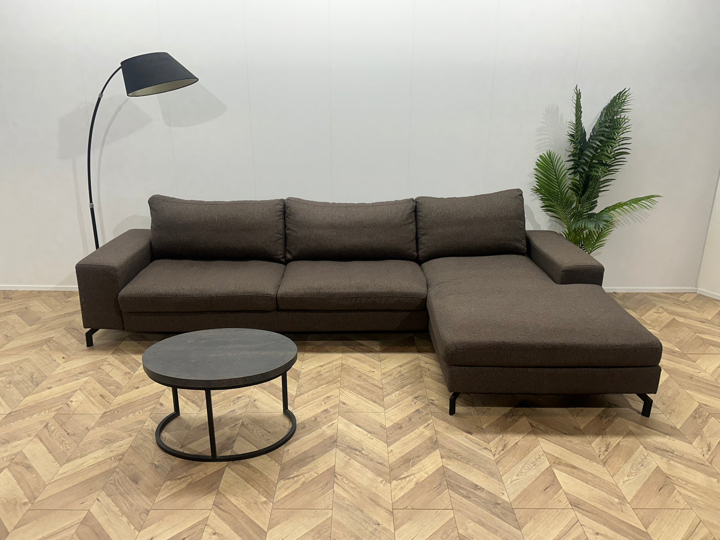 Montèl Bruine Hoekbank ~ Losse Kussens Met Afneembare Hoezen