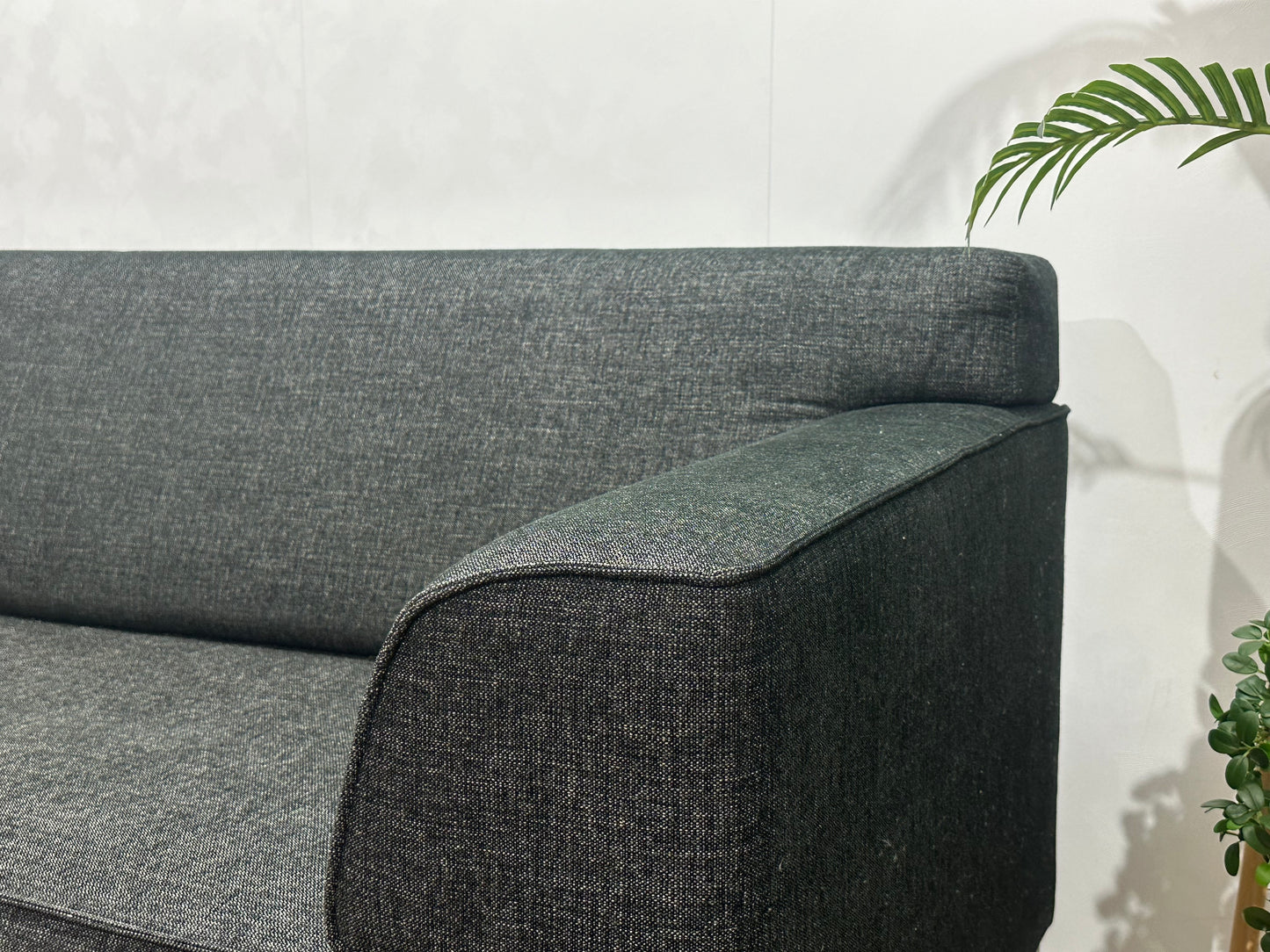 Montèl Antraciet Design Hoekbank ~ Vaste Kussens