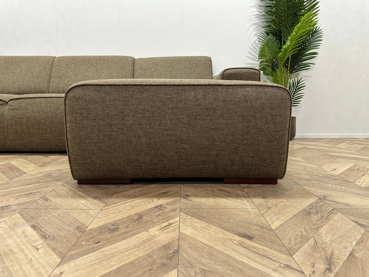 IN.HOUSE Bruine U Bank ~ Vaste Kussens