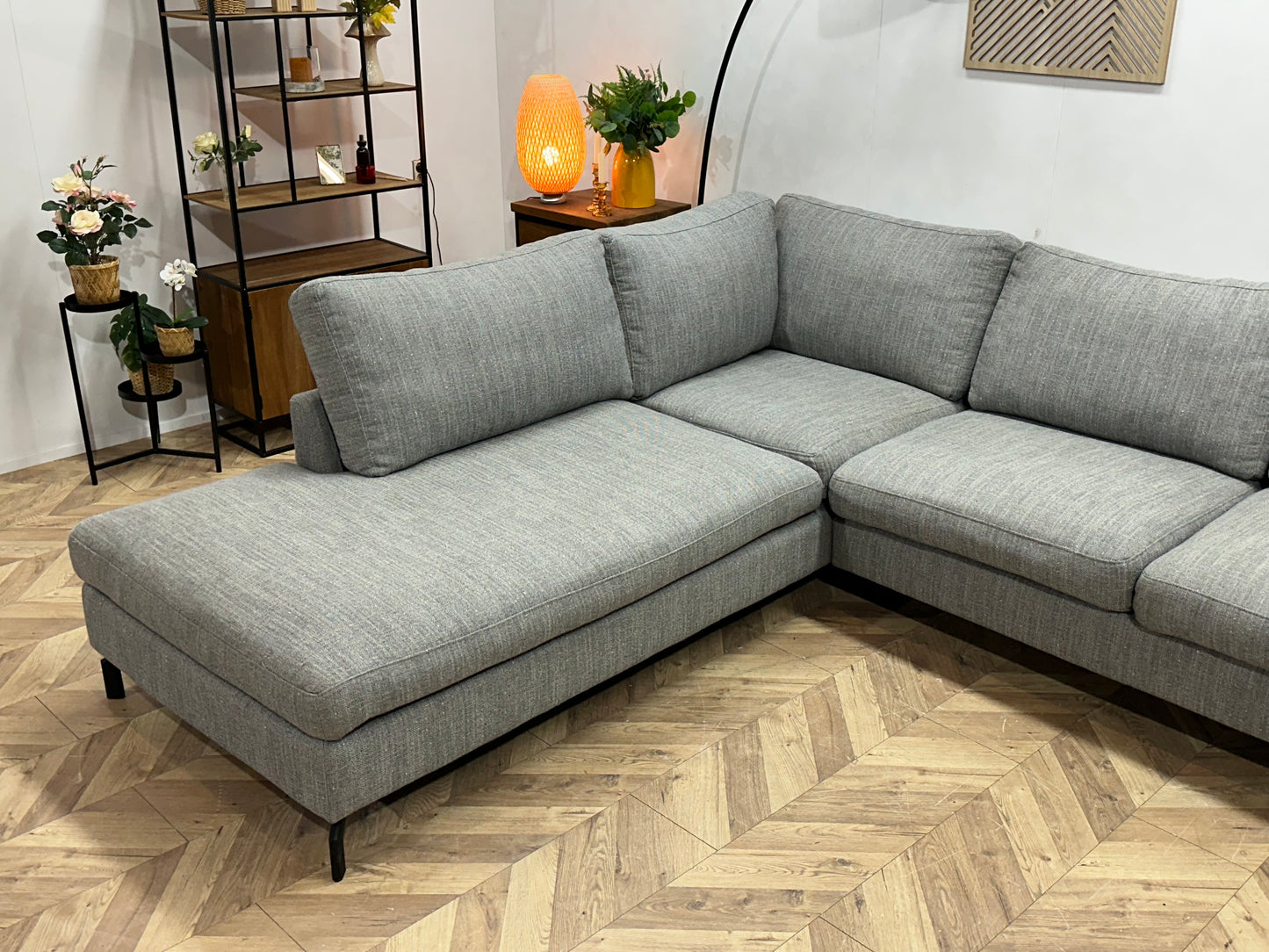 Montèl Licht Grijze U Bank ~ Losse Kussens Met Afneembare Hoezen