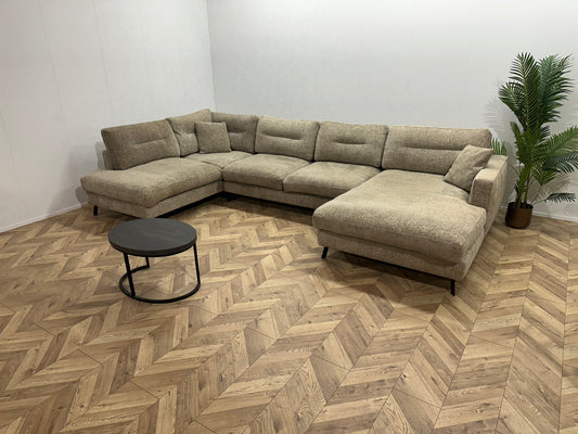 Ruime Beige U Bank ~ Losse Kussens Met Afneembare Hoezen
