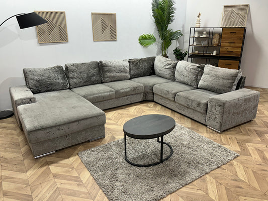 Grijze Velvet U Bank ~ Inruilvoordeel