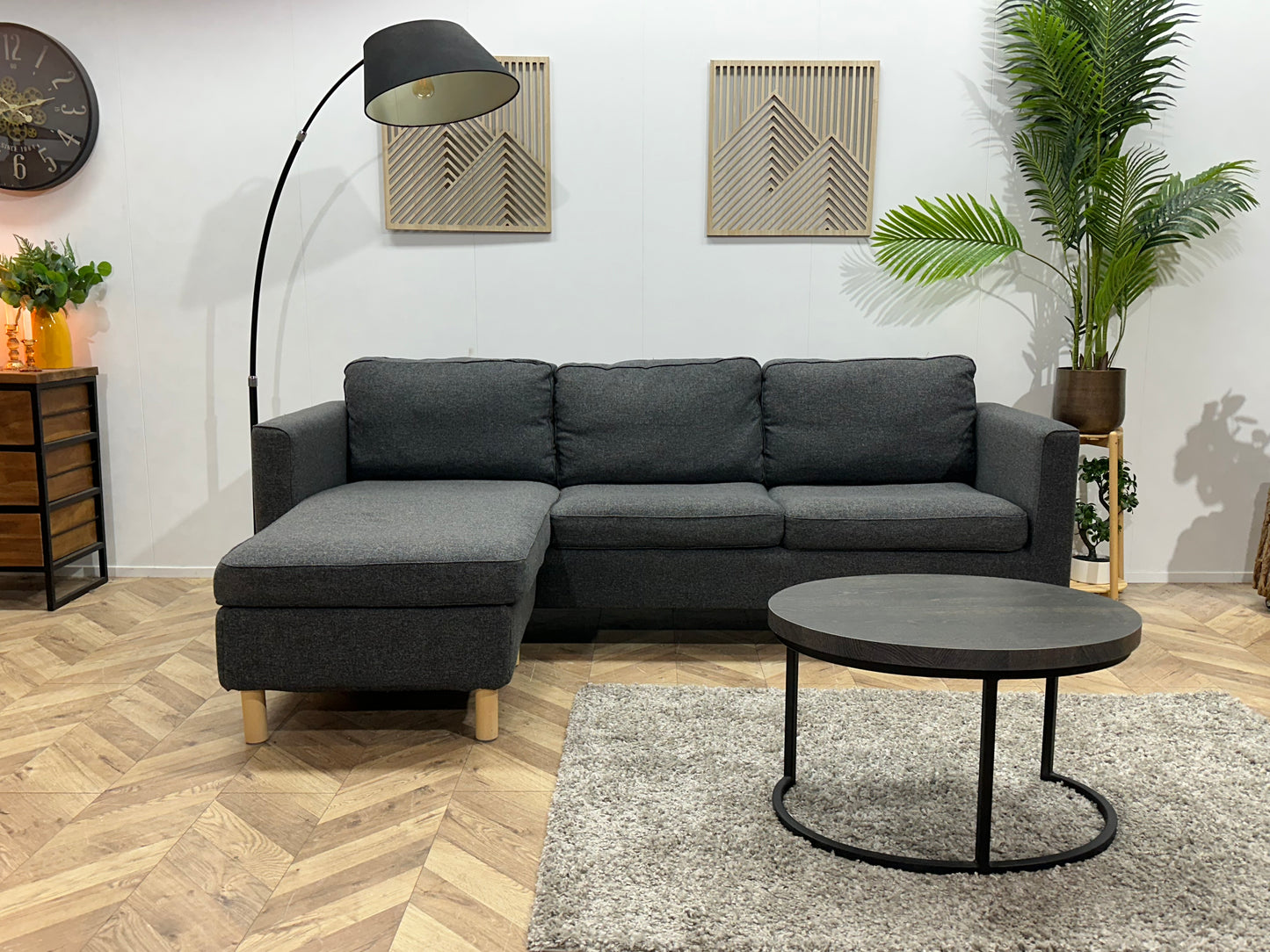 Antraciet Hoekbank ~ Meerdere Opstellingen