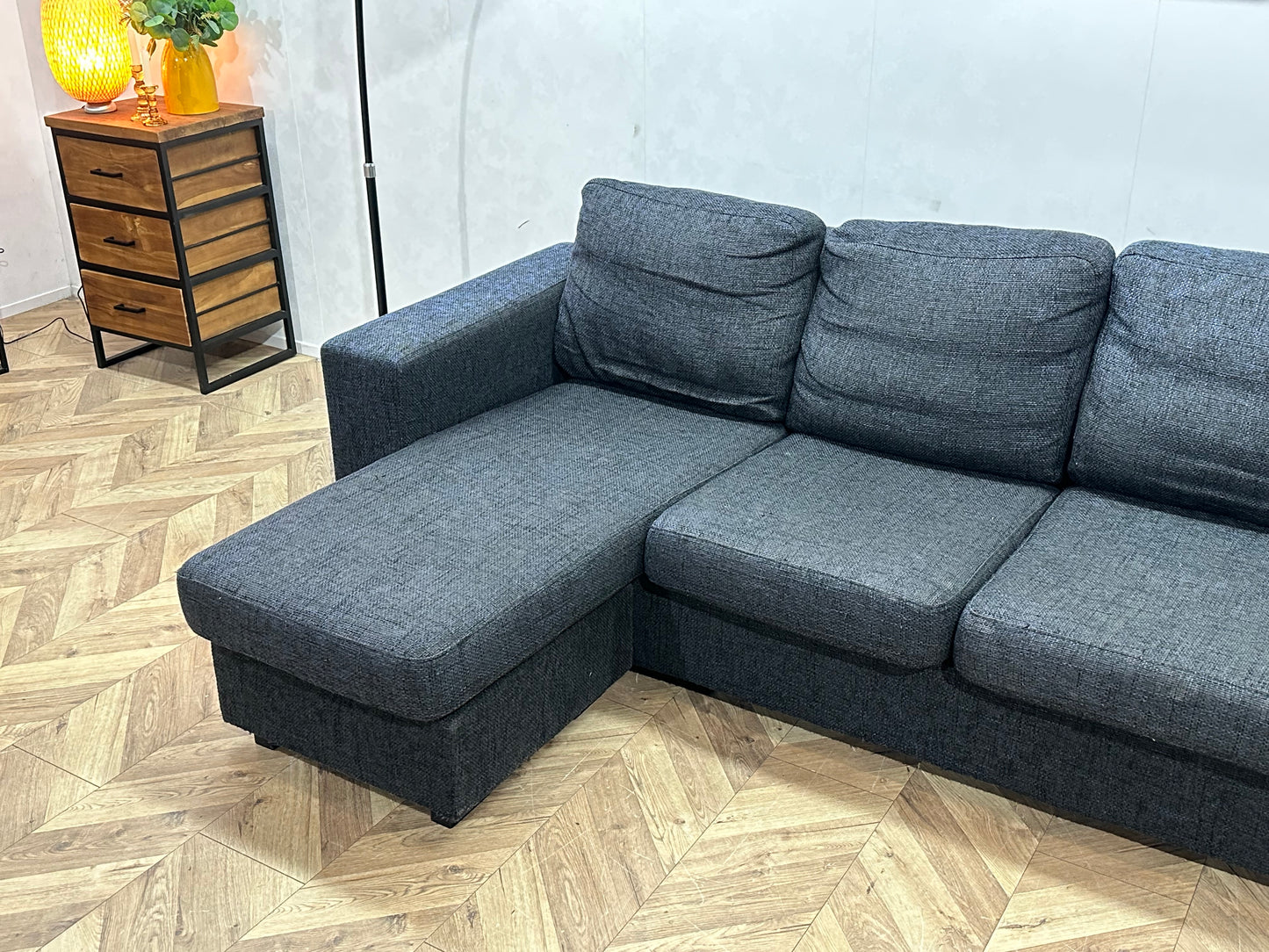 Antraciet Hoekbank ~ Losse Kussens Met Afneembare Hoezen