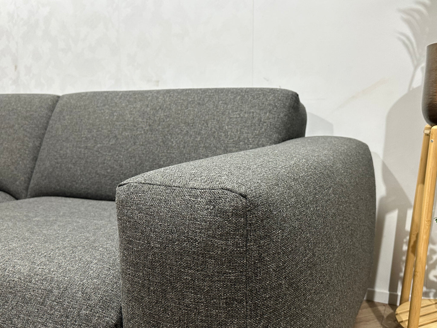 Antraciet 2.5-Zits Bank Inc Hocker ~ Vaste Kussens