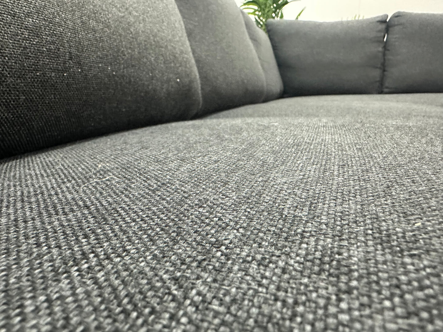 Antraciet Hoekbank ~ Losse Rugkussens Met Afneembare Hoezen