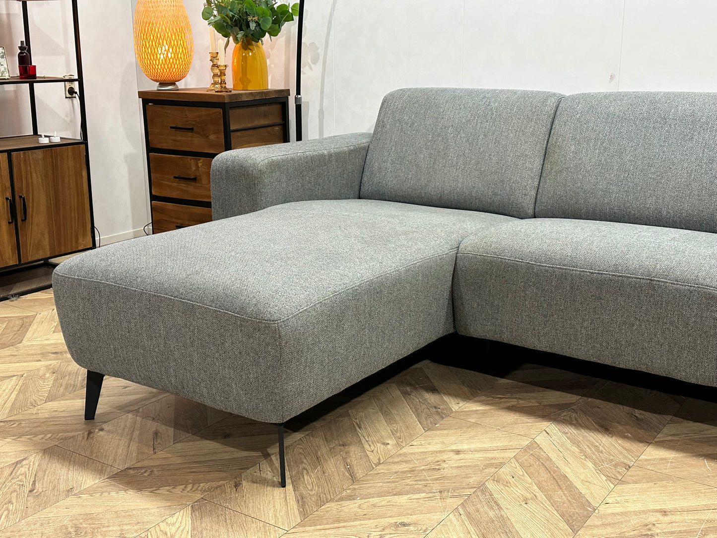 Licht Grijze U Bank ~ Vaste Kussens