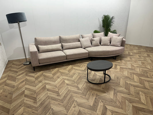 Crème Design Hoekbank ~ Losse Kussens Met Afneembare Hoezen